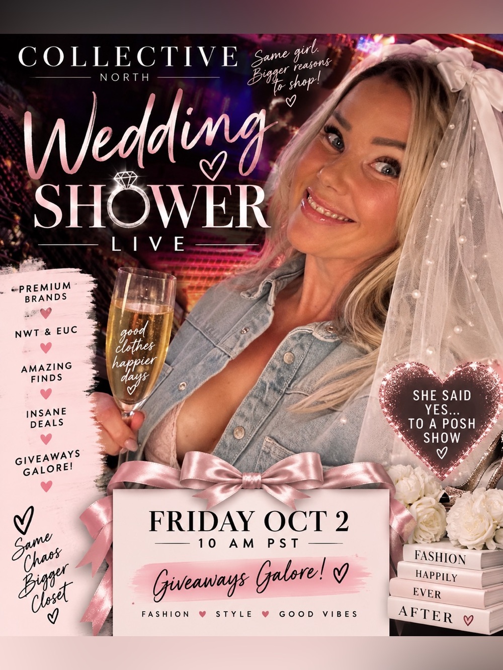 FRIDAY OCT 2 | 10 AM PST | LIVE SHOW 💍👰🏼‍♀️